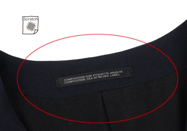 Yohji Yamamoto FEMME Old Gaba Lapel Design Jacket K-166213_006