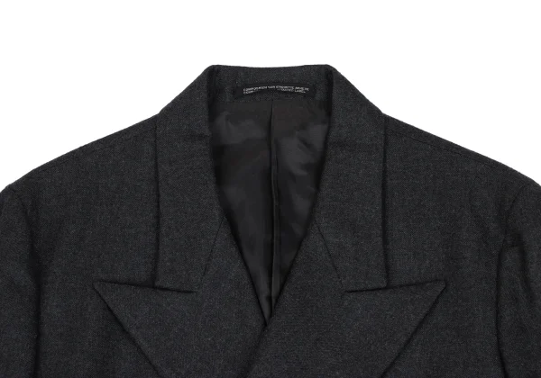 Yohji Yamamoto FEMME Wool Peak Lapel Double Jacket K-166214_004