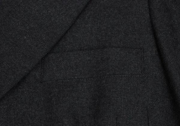 Yohji Yamamoto FEMME Wool Peak Lapel Double Jacket K-166214_007