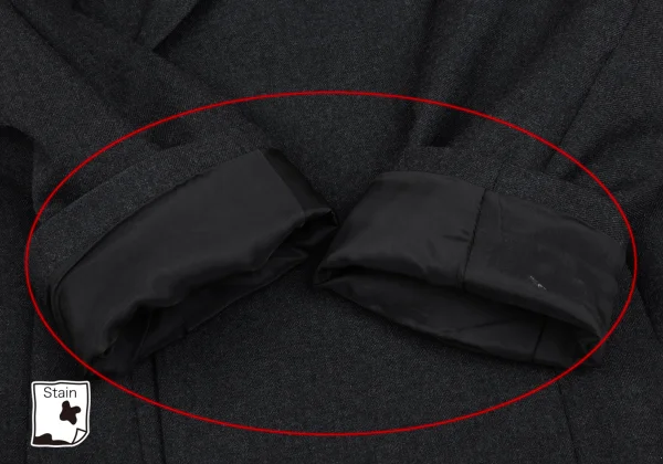 Yohji Yamamoto FEMME Wool Peak Lapel Double Jacket K-166214_011