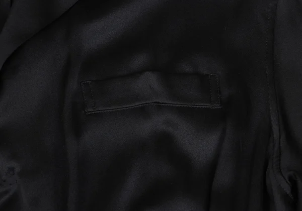 Yohji Yamamoto NOIR Silk Waist Gathered Shirt Dress K-166228_007