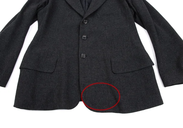 Yohji Yamamoto NOIR Wool Blend Jacket K-166229_011