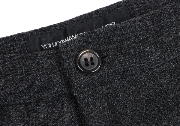 ヨウジヤマモト ノアールYohji Yamamoto NOIR ウール混ストレートパンツ グレー2 K-166230_003