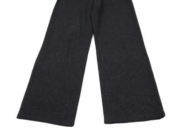 ヨウジヤマモト ノアールYohji Yamamoto NOIR ウール混ストレートパンツ グレー2 K-166230_006