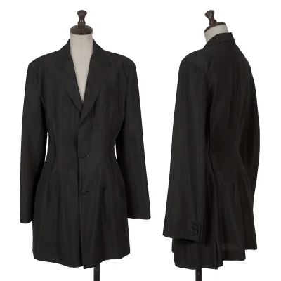 Yohji Yamamoto FEMME Wool Poly Darts Design Jacket