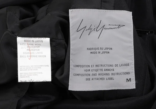 Yohji Yamamoto FEMME Wool Poly Darts Design Jacket K-166234_019