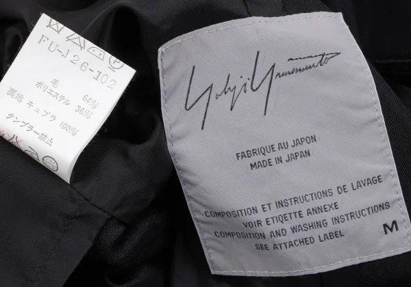 Yohji Yamamoto FEMME Wool Poly Darts Design Jacket K-166234_020