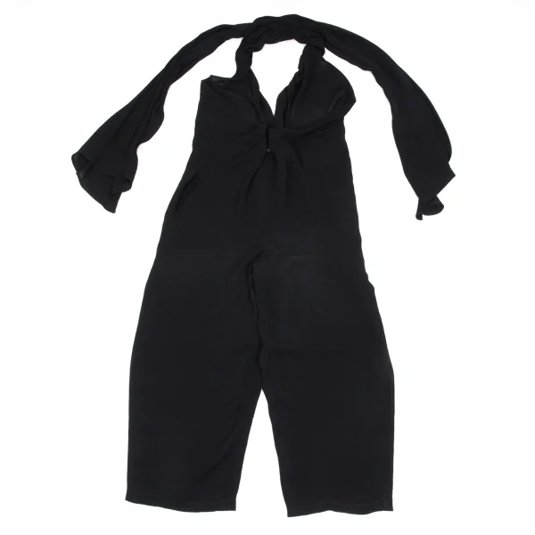 Yohji Yamamoto FEMME Rayon Blend Sheer Strap Design Pants K-166240_002