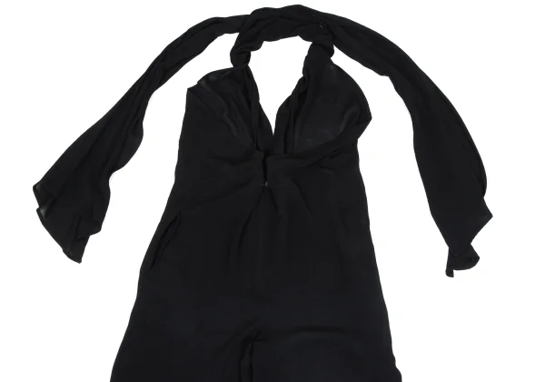 Yohji Yamamoto FEMME Rayon Blend Sheer Strap Design Pants K-166240_003