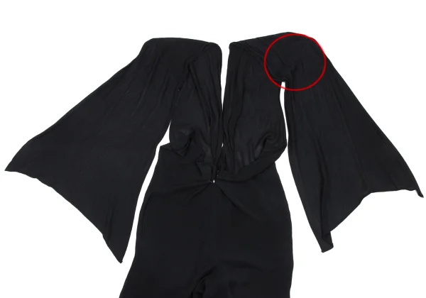 Yohji Yamamoto FEMME Rayon Blend Sheer Strap Design Pants K-166240_004