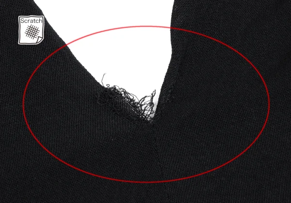 Yohji Yamamoto FEMME Rayon Blend Sheer Strap Design Pants K-166240_012