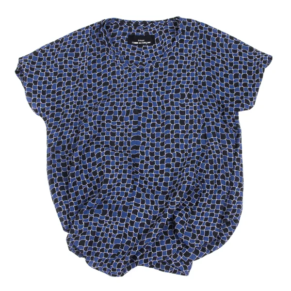 tricot COMME des GARCONS Poly Scale Print Asymmetrical Blouse K-166241_002