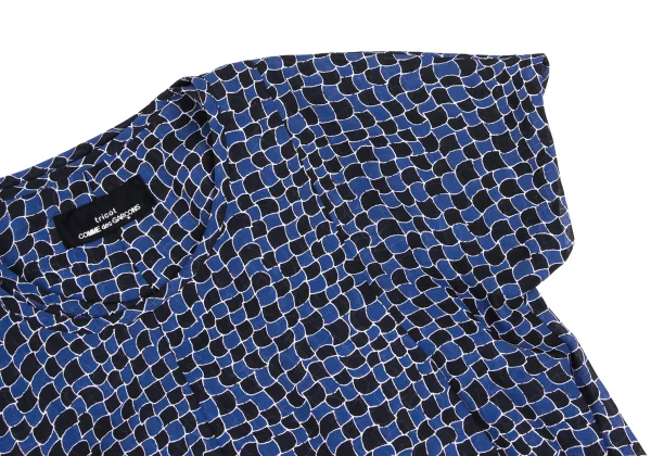tricot COMME des GARCONS Poly Scale Print Asymmetrical Blouse K-166241_004