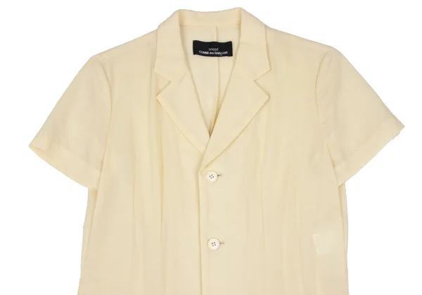 tricot COMME des GARCONS Dart Design Open Collar Short Sleeve Shirt K-166244_003