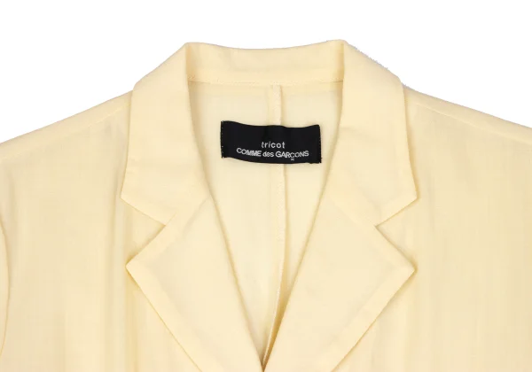 tricot COMME des GARCONS Dart Design Open Collar Short Sleeve Shirt K-166244_004