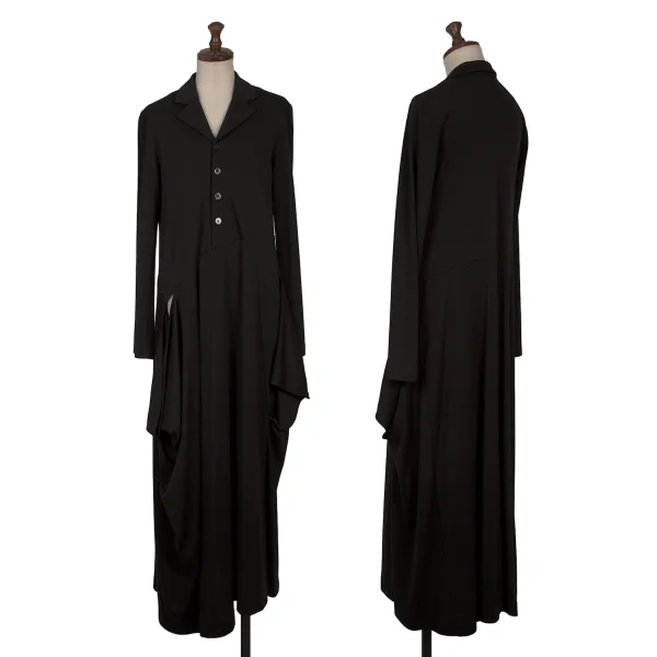 tricot COMME des GARCONS Wool Poly Asymmetry Pullover Dress Black S-M K-166245_001