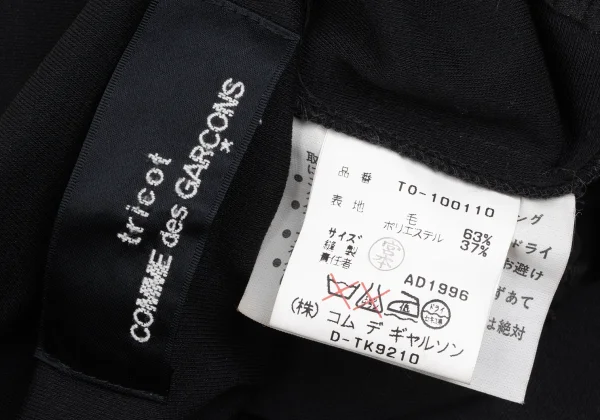 tricot COMME des GARCONS Wool Poly Asymmetry Pullover Dress K-166245_019