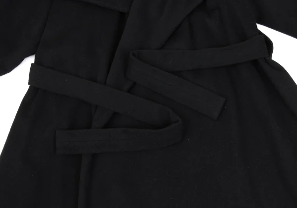 Yohji Yamamoto NOIR Melton Wool Cape Collar Coat K-166256_009