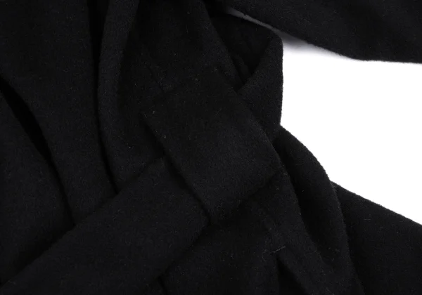 Yohji Yamamoto NOIR Melton Wool Cape Collar Coat K-166256_014