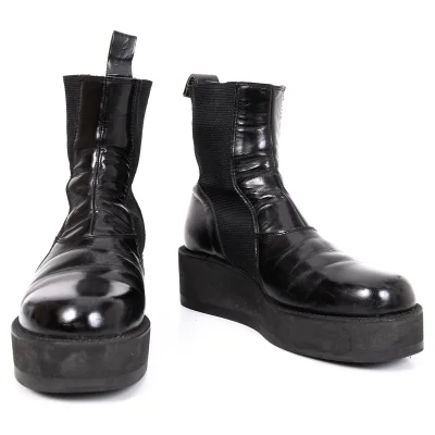 Yohji Yamamoto FEMME Leather Side Gore Boots