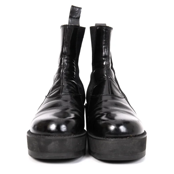 Yohji Yamamoto FEMME Leather Side Gore Boots K-166258_004