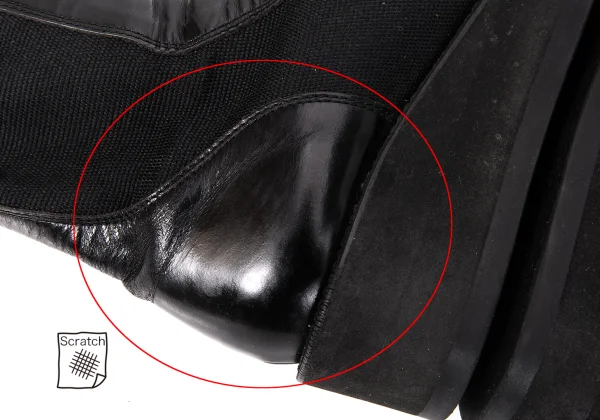 Yohji Yamamoto FEMME Leather Side Gore Boots K-166258_008