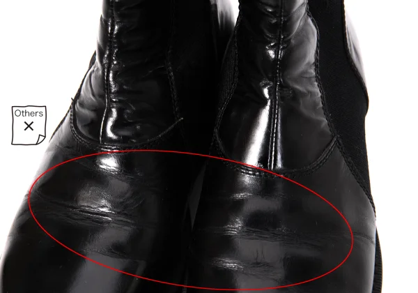 Yohji Yamamoto FEMME Leather Side Gore Boots K-166258_010