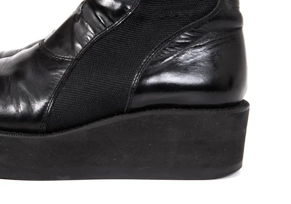 Yohji Yamamoto FEMME Leather Side Gore Boots K-166258_012