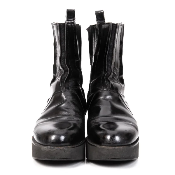 Yohji Yamamoto FEMME Leather Switching Side Gore Boots K-166259_004