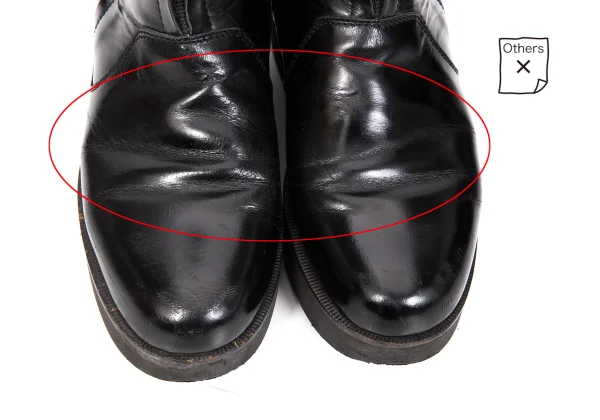 Yohji Yamamoto FEMME Leather Switching Side Gore Boots K-166259_006