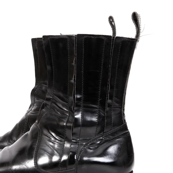 Yohji Yamamoto FEMME Leather Switching Side Gore Boots K-166259_008