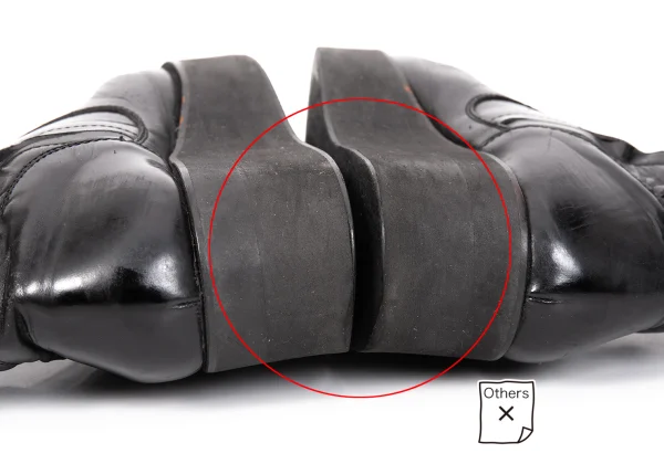 Yohji Yamamoto FEMME Leather Switching Side Gore Boots K-166259_012