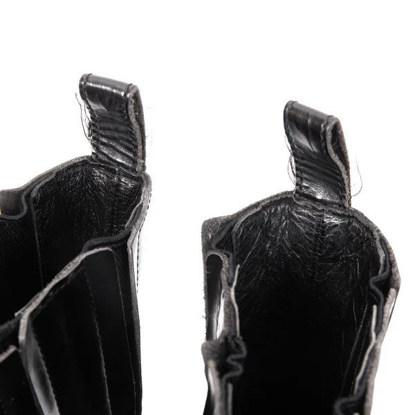 Yohji Yamamoto FEMME Leather Switching Side Gore Boots K-166259_014