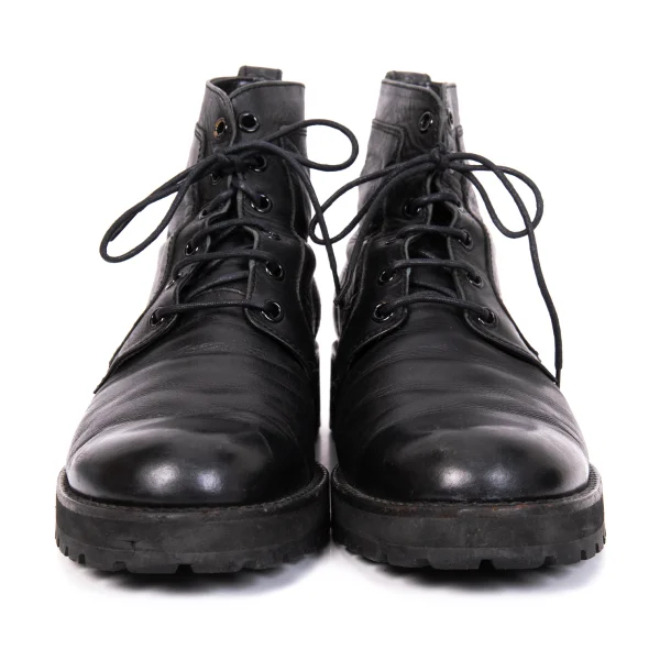 Yohji Yamamoto FEMME Lace Up Leather Boots K-166260_004
