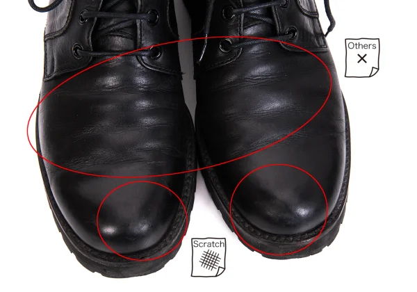 Yohji Yamamoto FEMME Lace Up Leather Boots K-166260_005