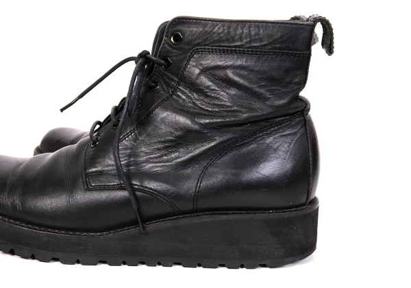 Yohji Yamamoto FEMME Lace Up Leather Boots K-166260_006