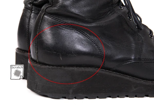 Yohji Yamamoto FEMME Lace Up Leather Boots K-166260_008