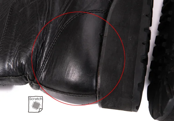 Yohji Yamamoto FEMME Lace Up Leather Boots K-166260_010