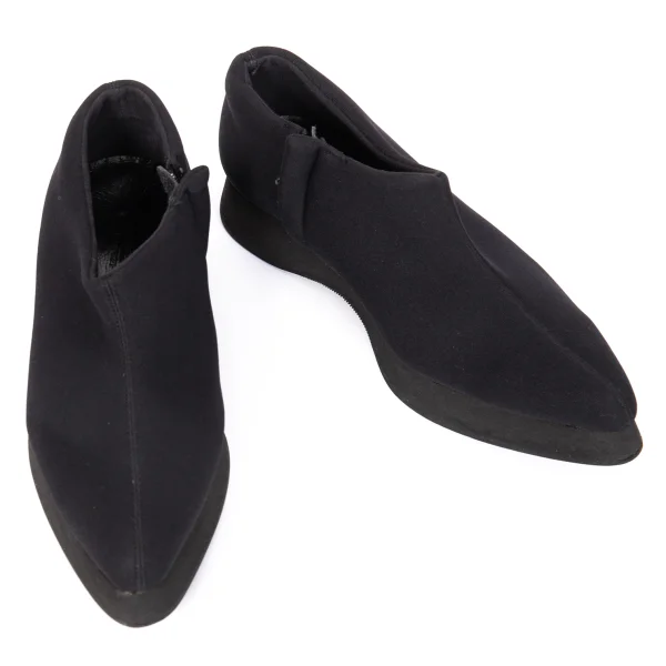 Yohji Yamamoto NOIR Neoprene Pointed Toe Shoes Black US About 7 K-166261_001