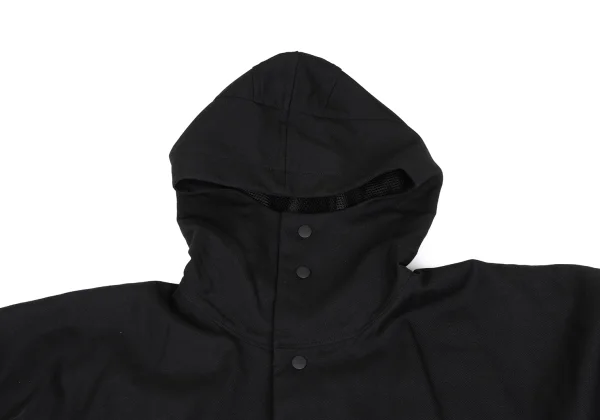 Yohji Yamamoto POUR HOMME Mesh Lined Wool Poncho Coat K-166272_004