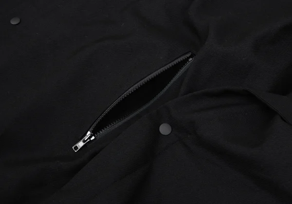 Yohji Yamamoto POUR HOMME Mesh Lined Wool Poncho Coat K-166272_006