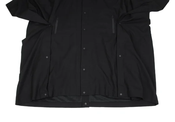 Yohji Yamamoto POUR HOMME Mesh Lined Wool Poncho Coat K-166272_007