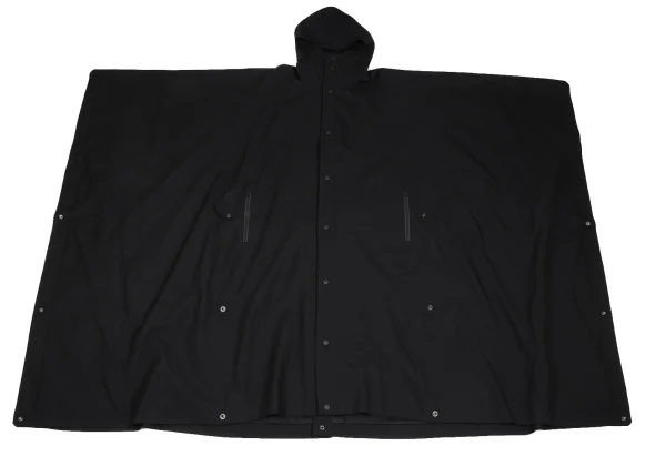 Yohji Yamamoto POUR HOMME Mesh Lined Wool Poncho Coat K-166272_008