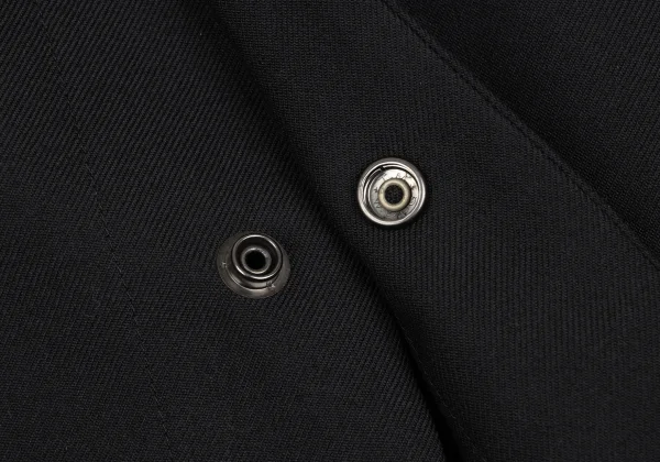 Yohji Yamamoto POUR HOMME Mesh Lined Wool Poncho Coat K-166272_009