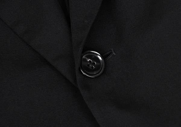 Yohji Yamamoto POUR HOMME Wool Gaba Back Pleated Long Jacket K-166273_005