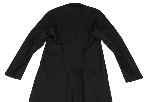 Yohji Yamamoto POUR HOMME Wool Gaba Back Pleated Long Jacket K-166273_011