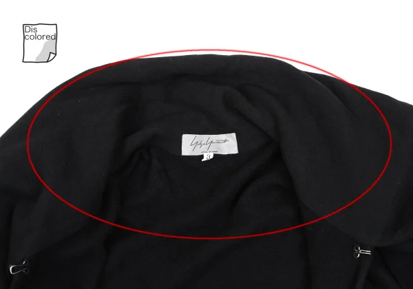 Yohji Yamamoto POUR HOMME Cotton Sweat Cape Coat K-166274_005