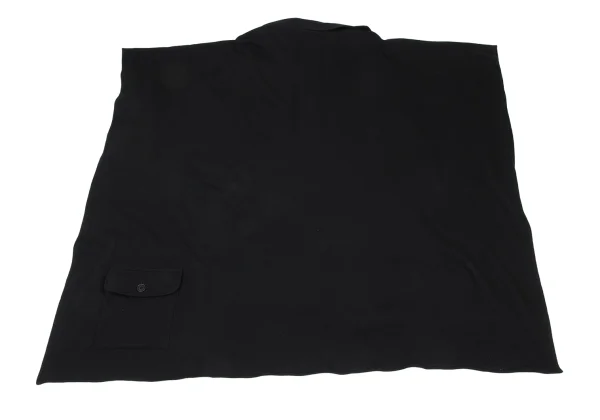 Yohji Yamamoto POUR HOMME Cotton Sweat Cape Coat K-166274_012