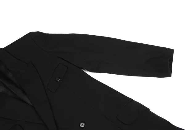 Yohji Yamamoto POUR HOMME Checker Hem Wool Long Jacket K-166275_005