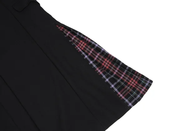 Yohji Yamamoto POUR HOMME Checker Hem Wool Long Jacket K-166275_010